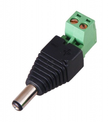 Разъем питания штекер 2.1х5.5 с клеммной колодкой